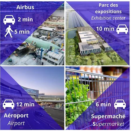 Le Beluga - Escale Confort Proche Airbus *