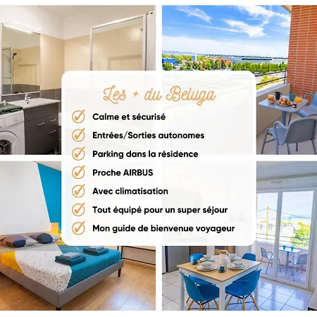 Le Beluga - Escale Confort Proche Airbus Apartmán Colomiers
